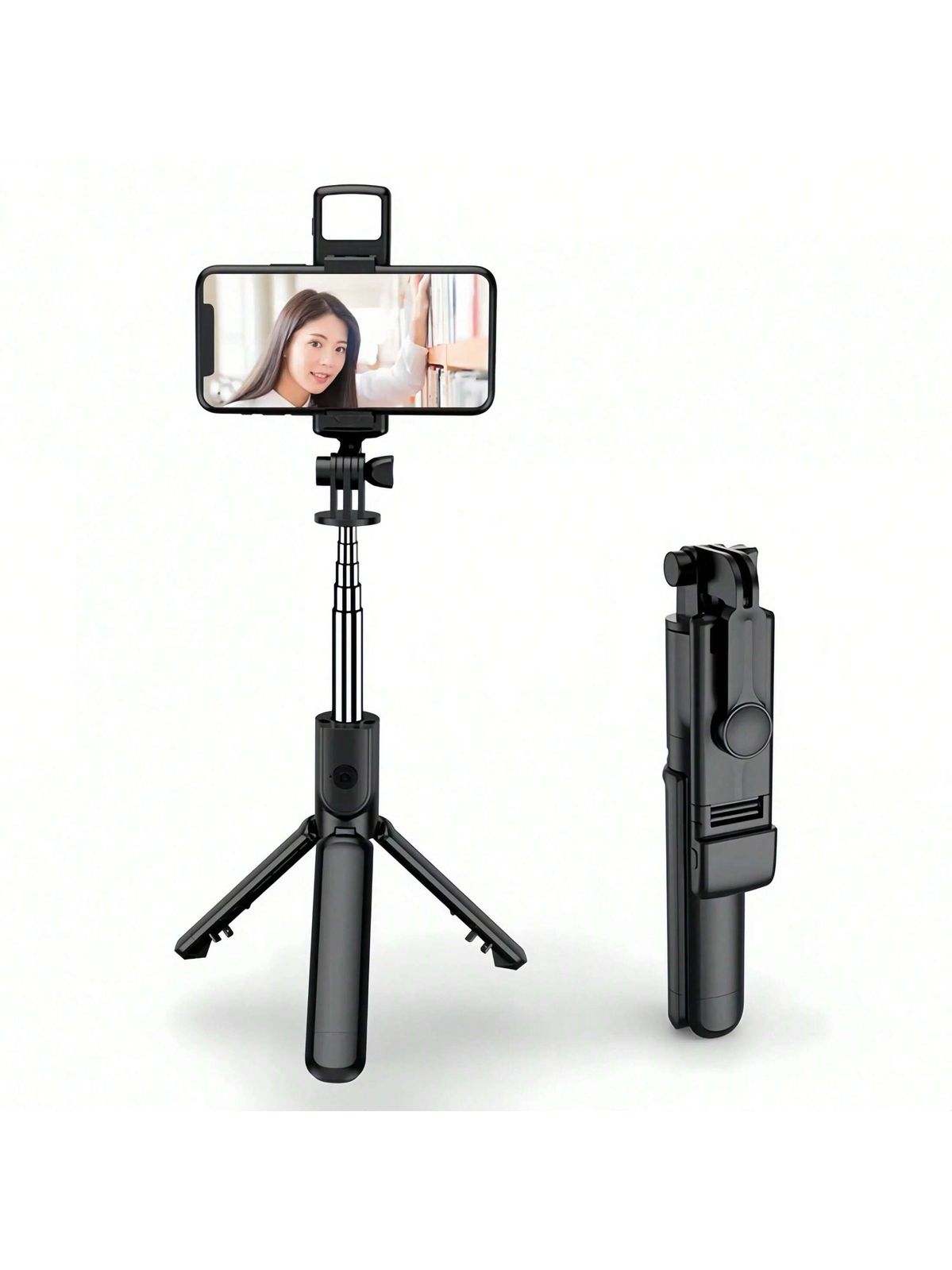3-in-1 Extendable Selfie Stick Tripod with Bluetooth Remote & Flash